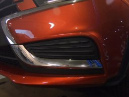 установка заглушек ПТФ Storm на Lada Vesta