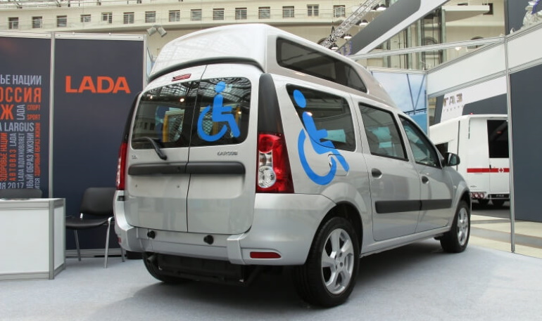 Lada Largus для инвалидов колясочников получила одобрение типа транспортного средства