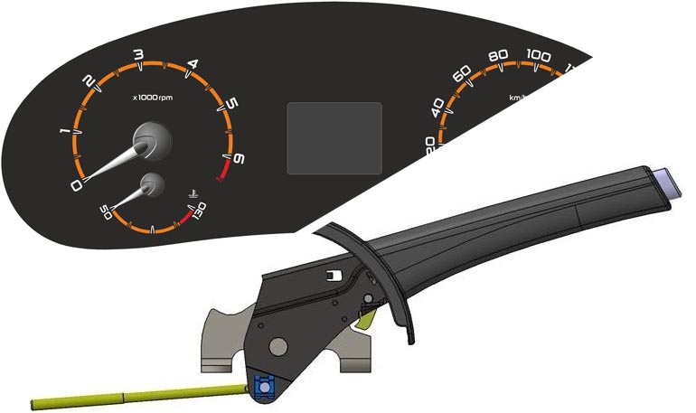 АВТОВАЗ запатентовал комбинацию приборов и ручник