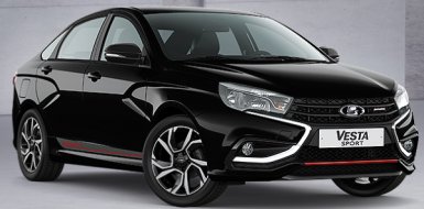 Lada Vesta Sport черный металлик "Маэстро" (653)