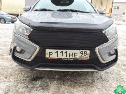 Зимняя защита на передний бампер «Брезент»