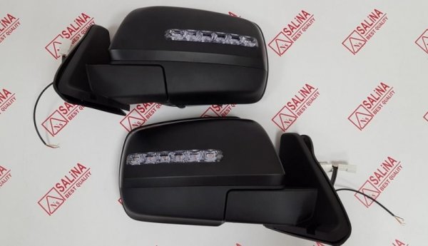 Комплект зеркал нового образца с бегающими поворотниками в стиле Lexus для Lada Niva, 4x4