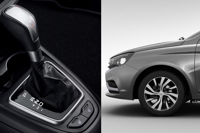 Доля продаж Lada Vesta и XRAY с вариатором на апрель 2020г.