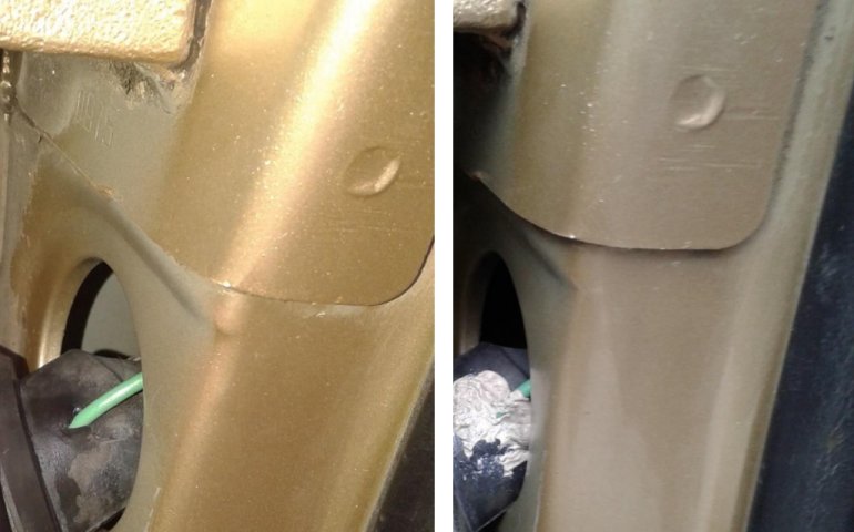 Подключение кабеля индикатора открытых дверей БКЛ к концевику двери водителя