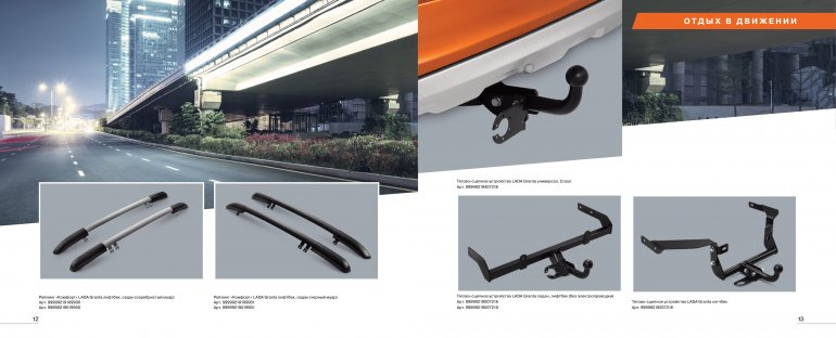 Оригинальные аксессуары LADA Granta / Granta Cross