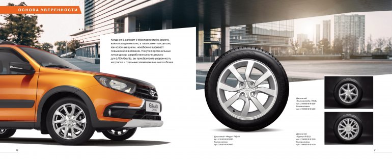 Оригинальные аксессуары LADA Granta / Granta Cross