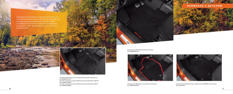 Оригинальные аксессуары LADA Granta / Granta Cross