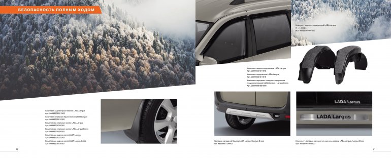 Оригинальные аксессуары LADA Largus / Largus Cross
