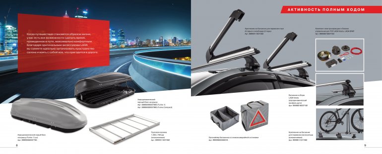 Оригинальные аксессуары Lada Vesta Sport