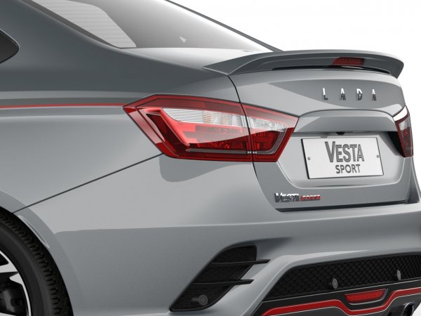 Задний спойлер крышки багажника Lada Vesta Sport