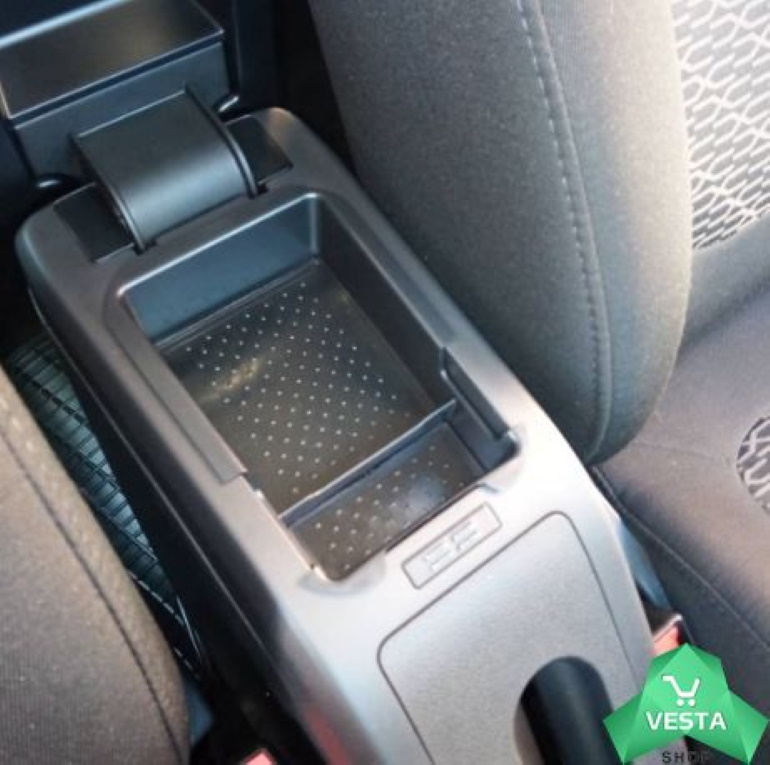 Обзор органайзеров для штатного бокс-подлокотника Lada Vesta