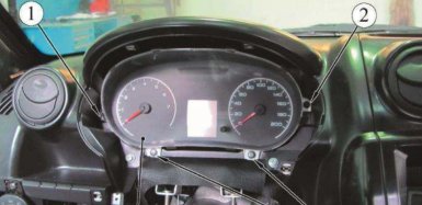 Снять комбинацию приборов