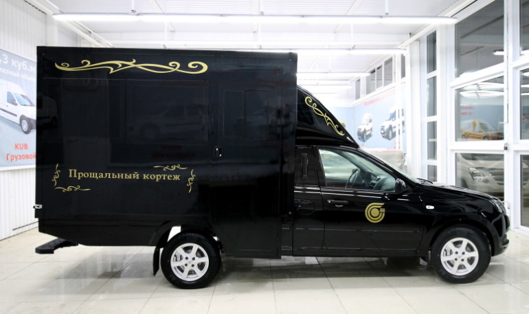 На базе Lada Granta сделали катафалк