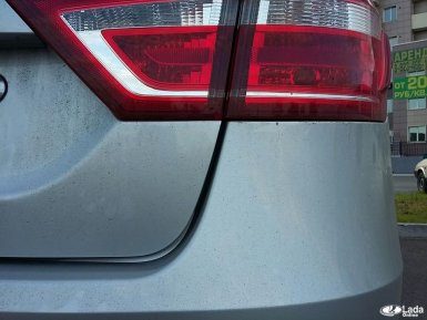 Крышка багажника натирает ЛКП бампера Веста