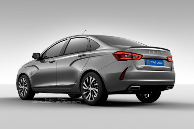 Каким может быть внешний вид Lada Vesta FL - рендеры дизайнеров