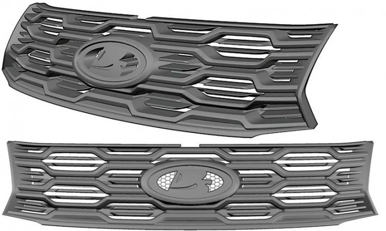 решетка радиатора Lada Largus Cross FL