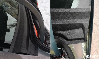 Жабо (накладка) заднего стекла седана