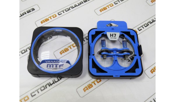 Автолампы галогеновые H7 12V 55W MTF VANADIUM 5000K
