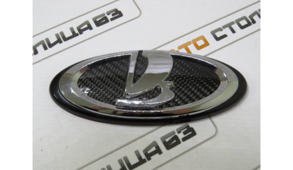 Эмблема Ладья карбон для Lada Granta Sport, Kalina Sport