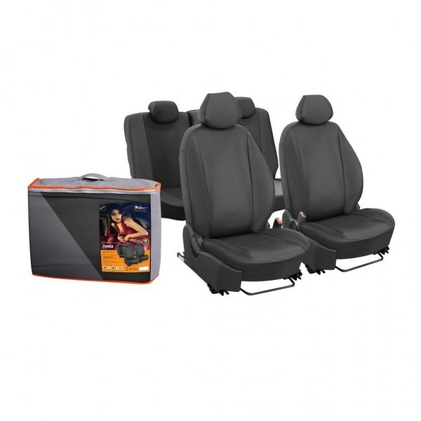 Авточехлы черные AIRLINE для Lada XRAY, Лима, 12 предметов