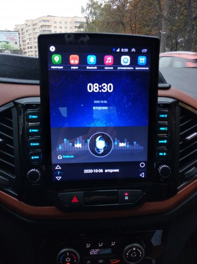 магнитола Lada XRAY Cross в стиле Tesla