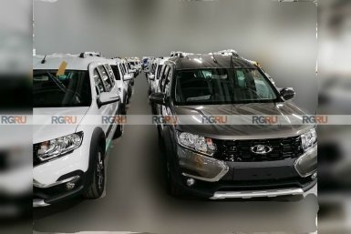 Первые живые фото Lada Largus FL