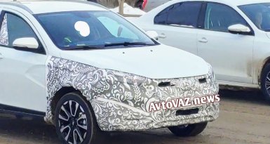 Первые шпионские фото Lada Vesta FL (фейслифт)