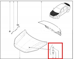 концевик капота лада веста