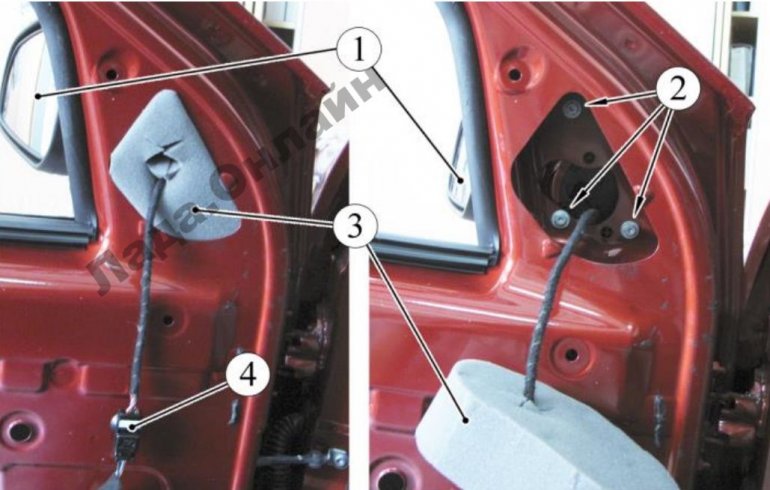 Как заменить зеркала заднего вида Lada Largus FL