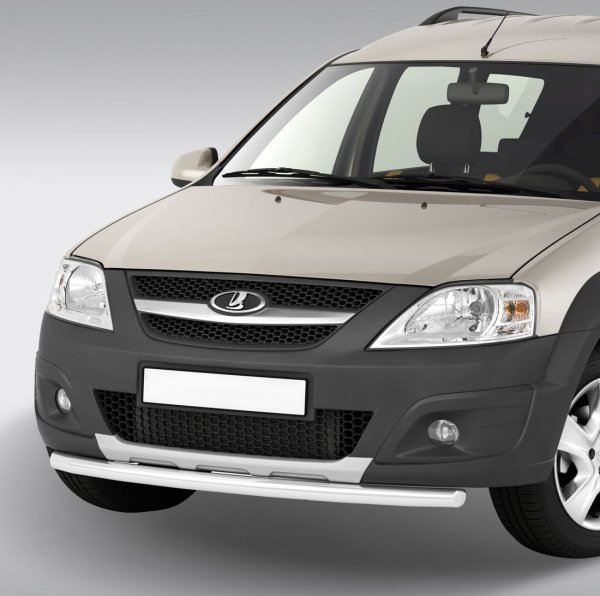 Защита переднего бампера одинарная (51 мм) для Lada Largus Cross