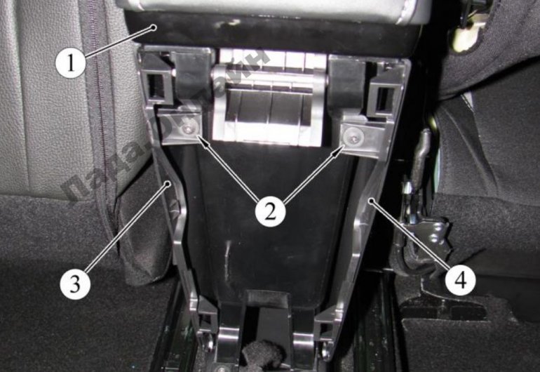 Рисунок 8-3 – Верхнее крепление боковой панели подлокотника