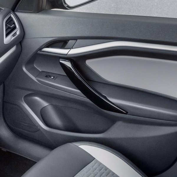 Накладки ручек обивок дверей (черный глянец) для Lada Vesta