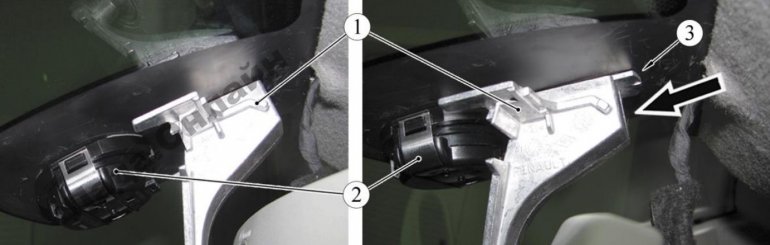 Рисунок 15-6 – Снятие зеркала заднего вида