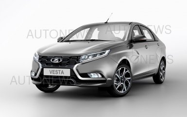 Каким может быть внешний вид Lada Vesta FL - новые рендеры дизайнеров