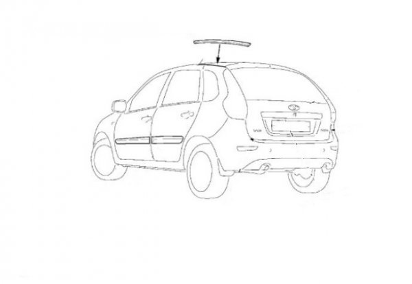 Облицовки желобка водостока для Lada Granta, Kalina