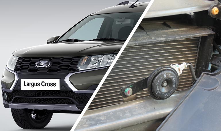 Замена звукового сигнала на Lada Largus Cross FL