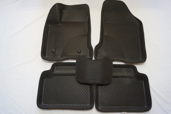 3D ковры салона EVA черный BORATEX для Lada Vesta