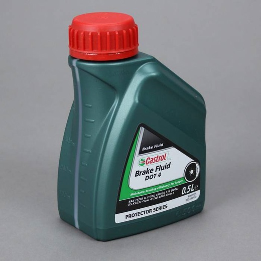 Жидкость тормозная DOT-4 Brake Fluid (Castrol) 0,5л
