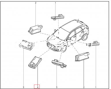 Модуль светодиодный подсветки интерьера 8450022318 или 8450031185