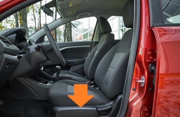 Облицовка левого сиденья наружная (без высотной регулировки) для Lada Vesta