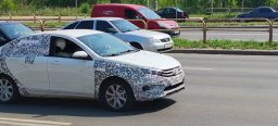 Шпионские фото и видео Lada Vesta FL
