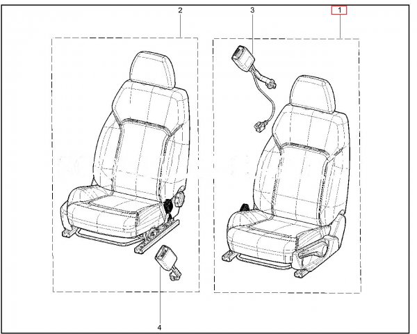Сиденье водителя Lada Granta FL