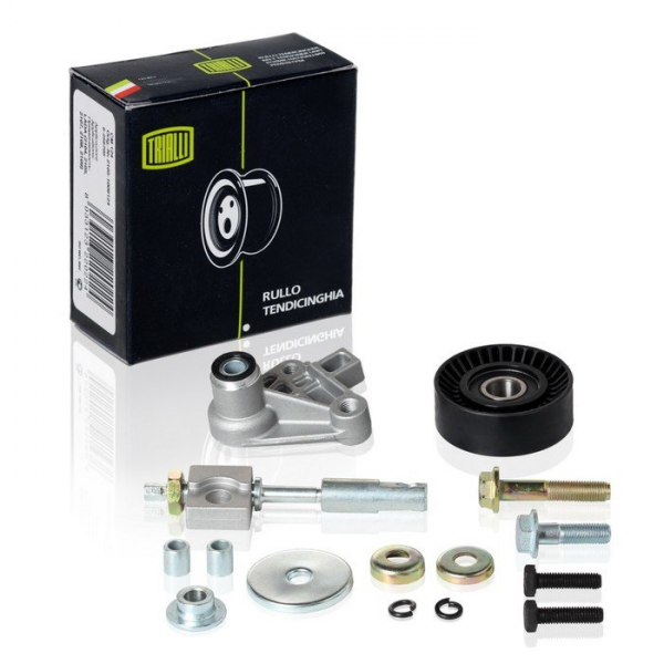 Ролик натяжителя приводного ремня с кронштейном Trialli для Lada Granta, Kalina