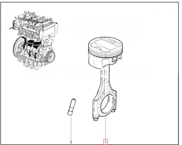 Безвтыковые поршни для двигателя ВАЗ 1.6л, 16кл
