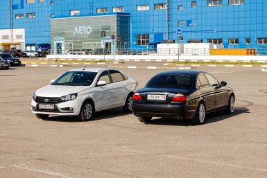Новую Lada Vesta сравнили с подержанным бизнес-классом Jaguar S-type