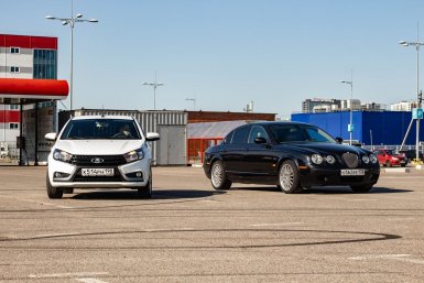 Новую Lada Vesta сравнили с подержанным бизнес-классом Jaguar S-type