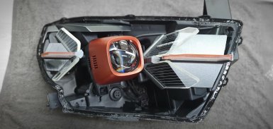 Показали эксклюзивный тюнинг фар Lada Vesta с использованием 3d принтера