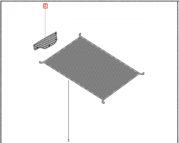 Сетка-карман в багажник LADA Granta Cross Quest