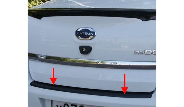 Накладка на задний бампер пластиковая ТюнАвто для Datsun