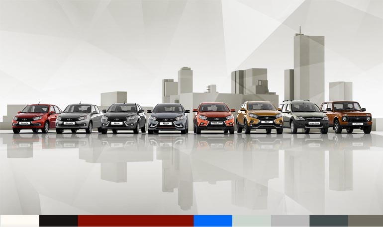 АВТОВАЗ увеличил доплату за цвет металлик для всех моделей LADA АВТОВАЗ увеличил доплату за цвет металлик для всех моделей LADA